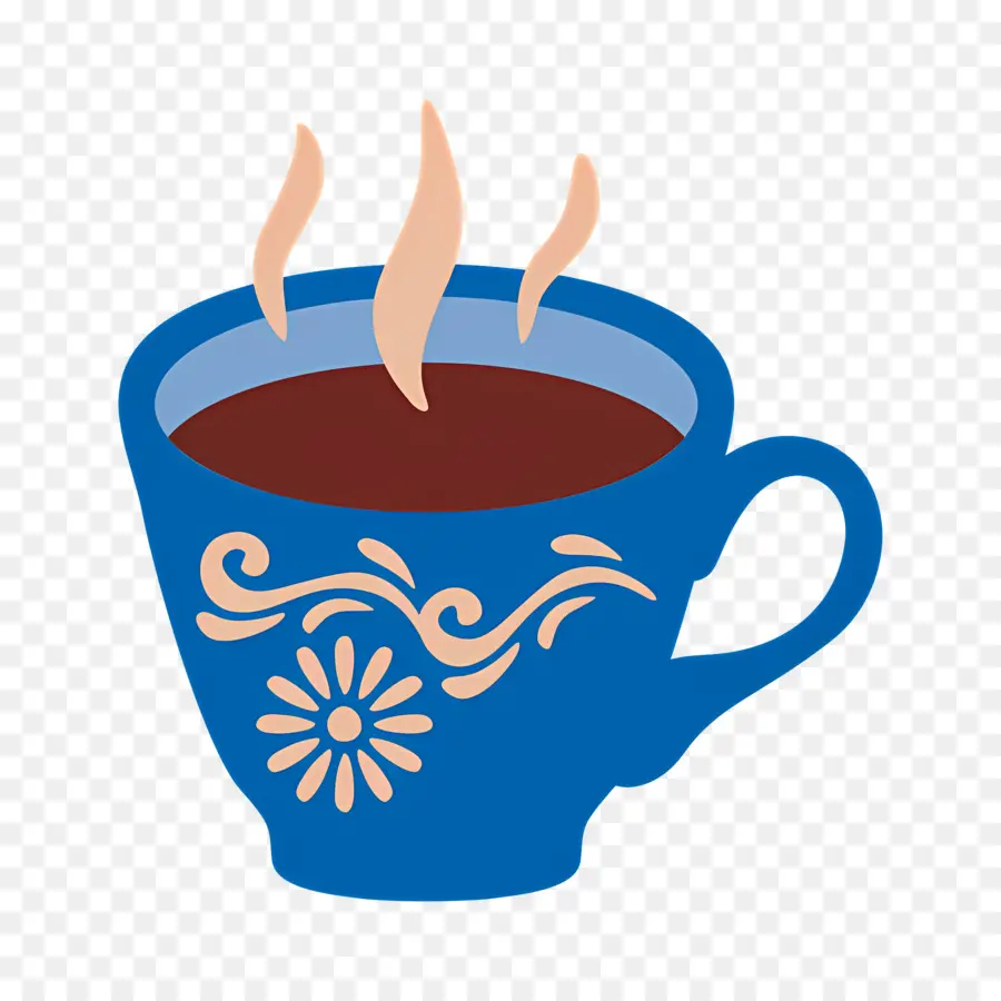 Café Turc，Tasse à Café Bleue PNG