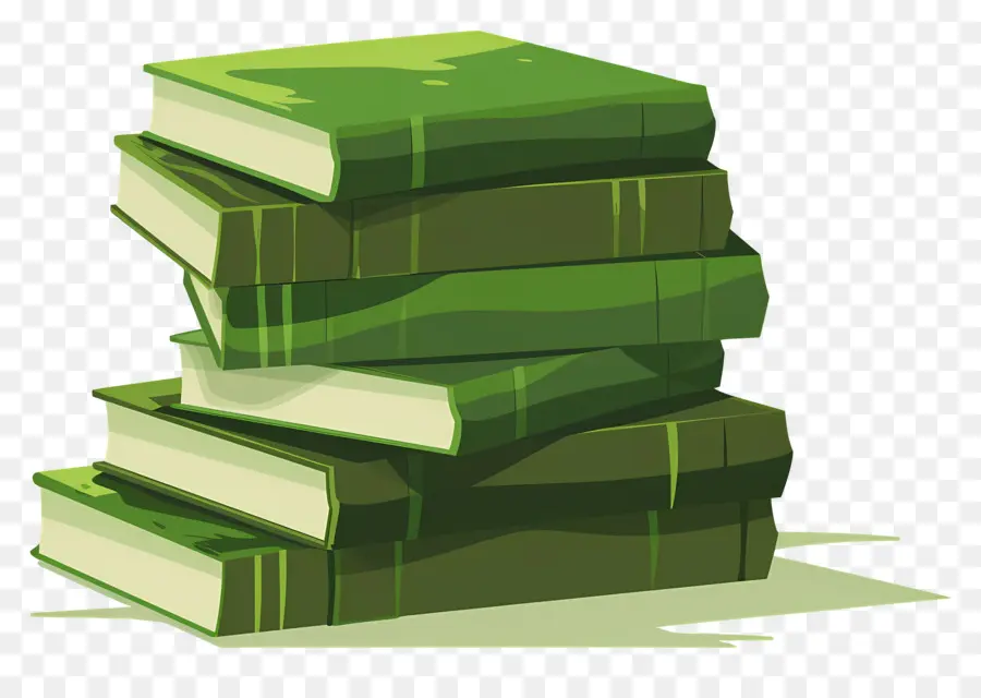 Livres Verts，Empiler PNG