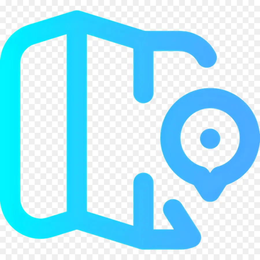 Logo De Localisation，Carte Bleue PNG