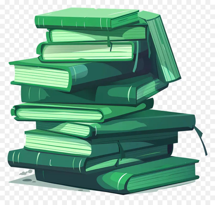 Livres Verts，Empiler PNG