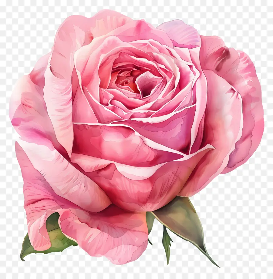 Aquarelle Rose，Rose Rose PNG