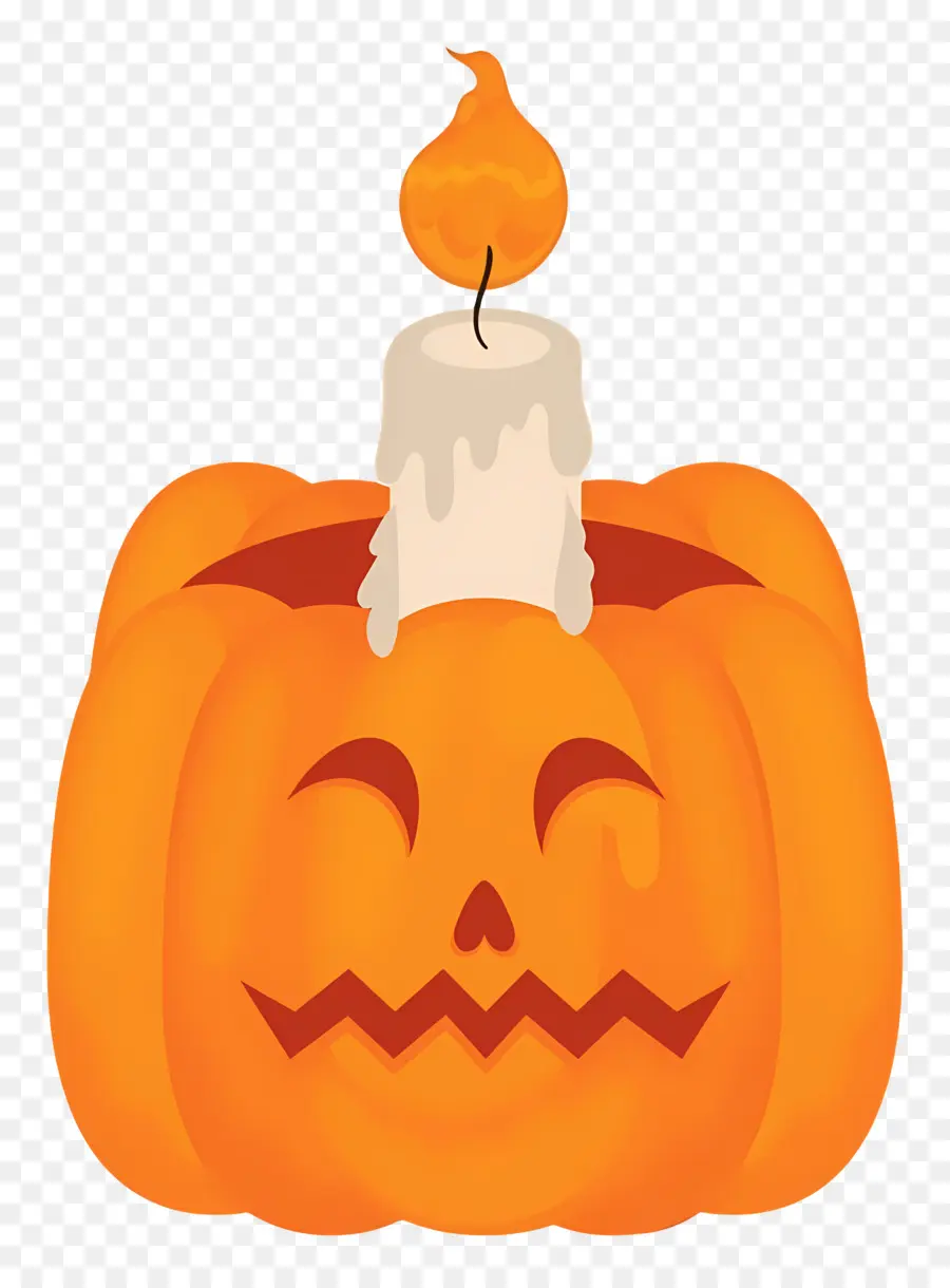 Bougie D'halloween，Jack O' Lanterne PNG