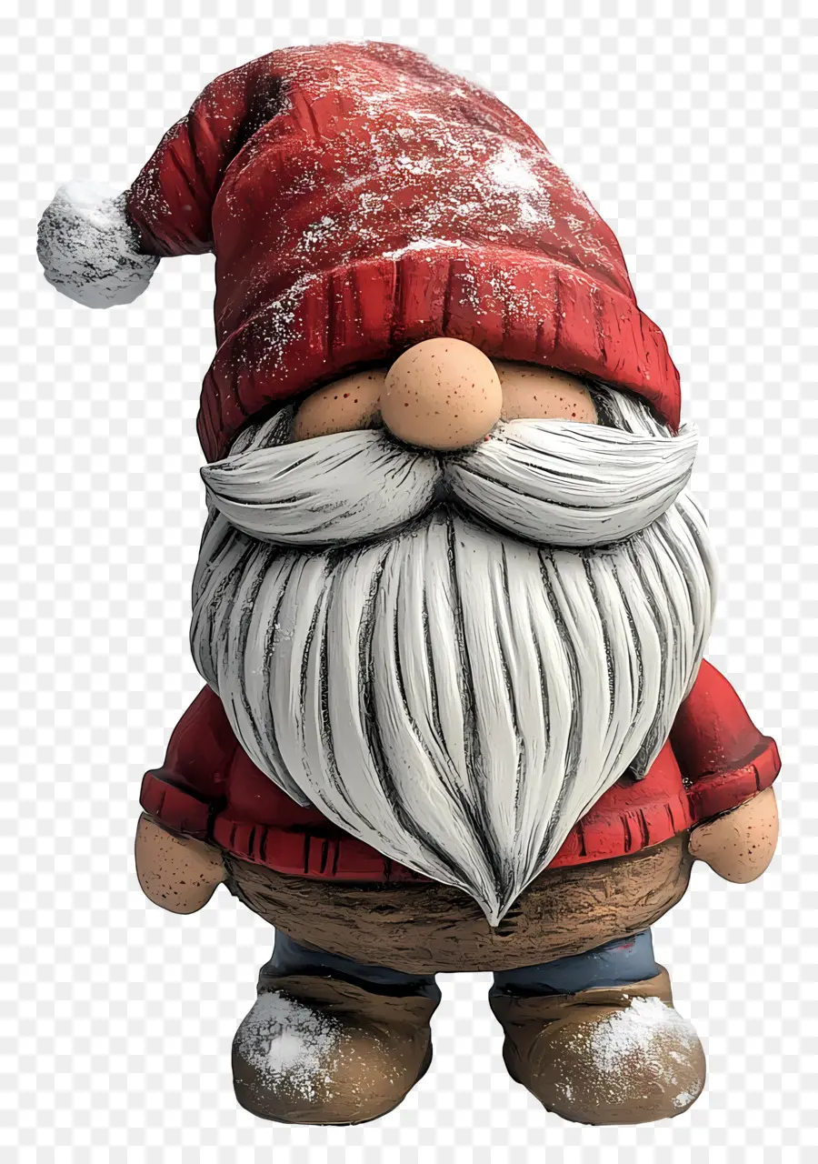 Gnome De Noël，Père Noël Gnome Avec écharpe PNG