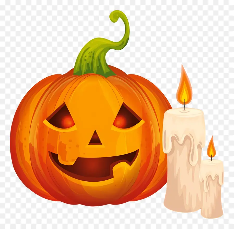 Bougie D'halloween，Jack O' Lanterne PNG