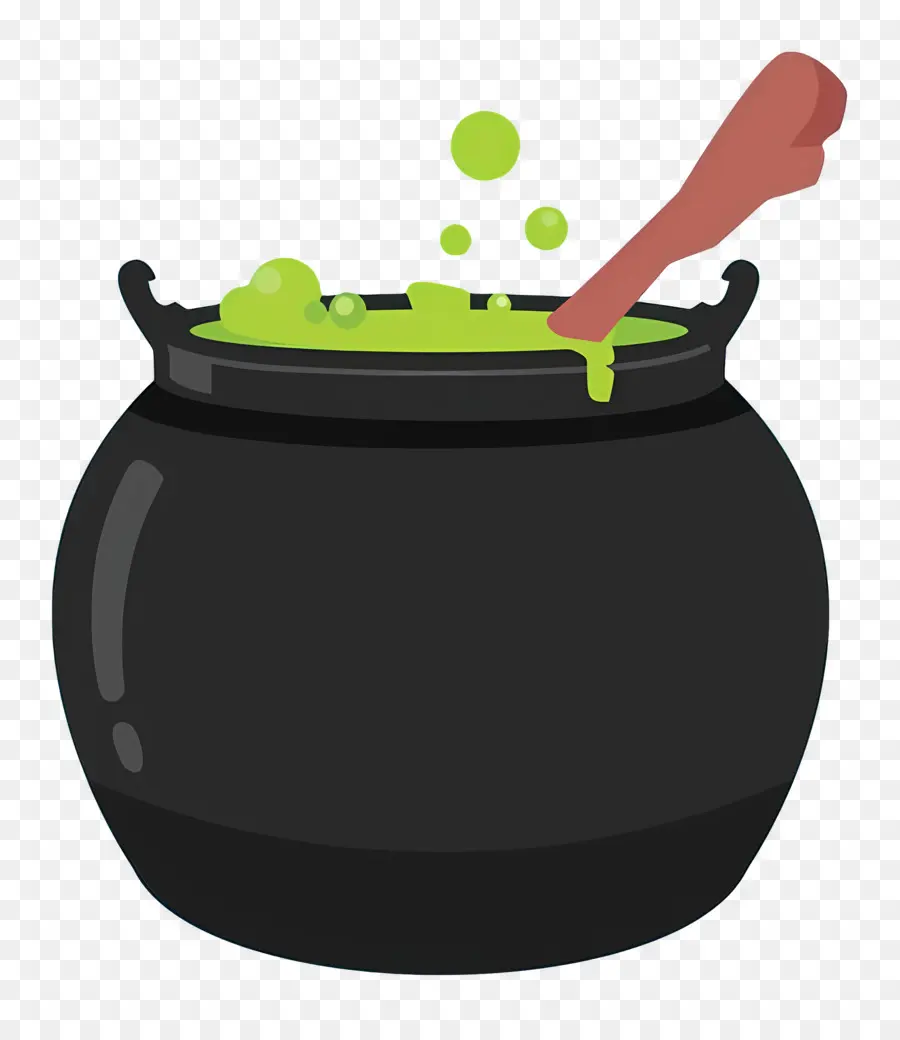 Potion D'halloween，Chaudron Noir PNG