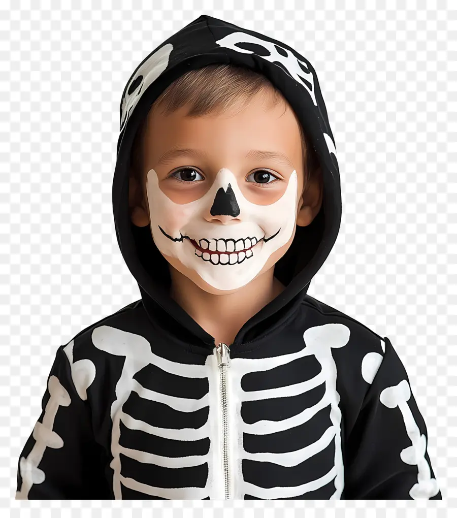 Costume D'halloween，Costume De Squelette PNG