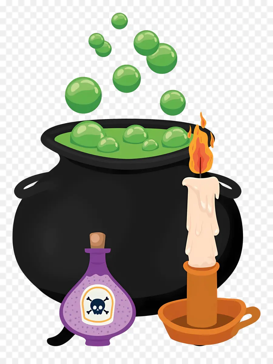 Chaudron D'halloween，Chaudron Avec Potion PNG