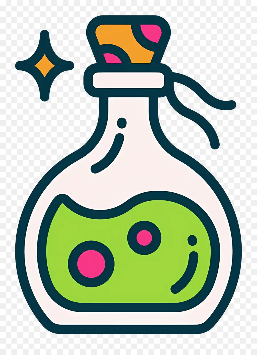 Potion D'halloween，Potion Verte PNG