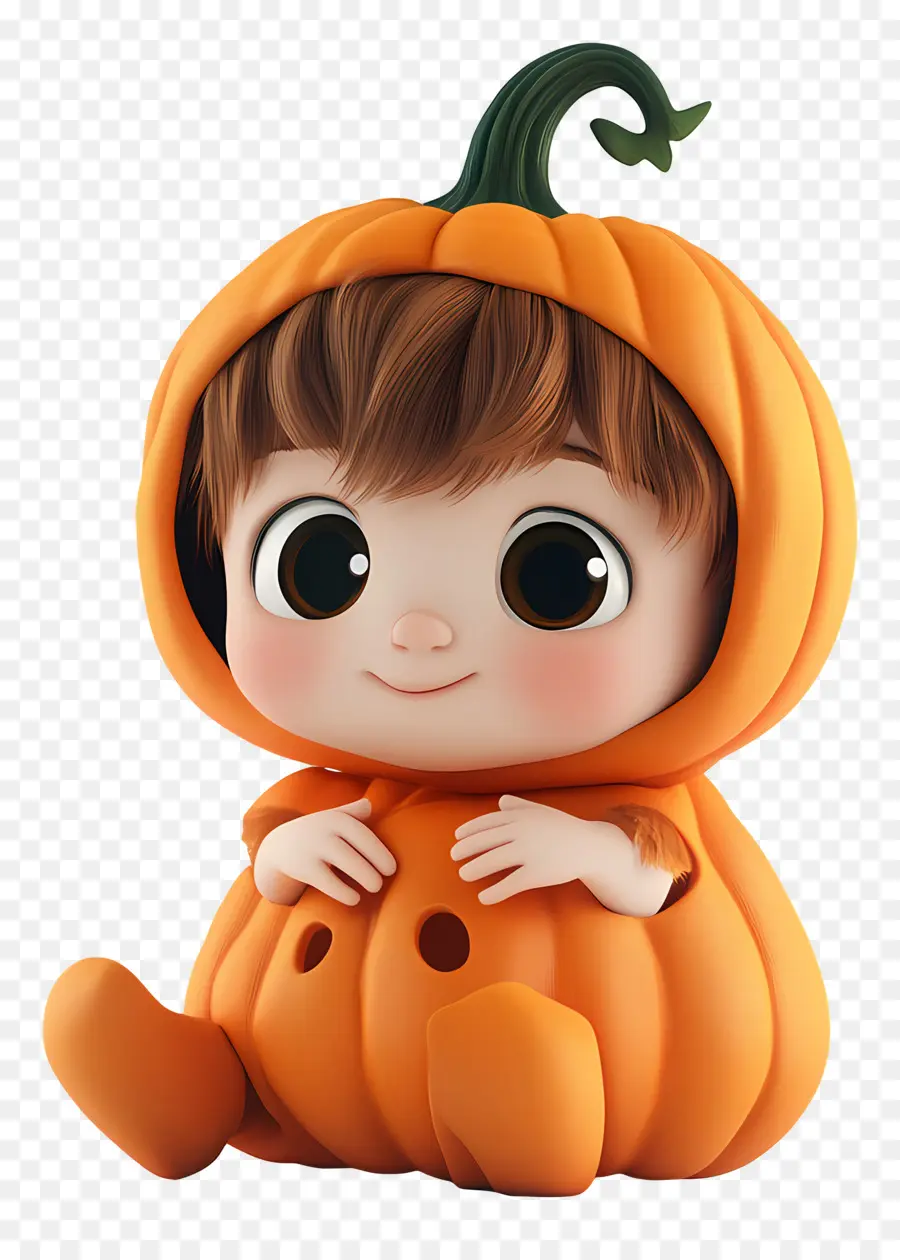 Costume D'halloween，Costume De Citrouille De Dessin Animé Pour Enfant PNG