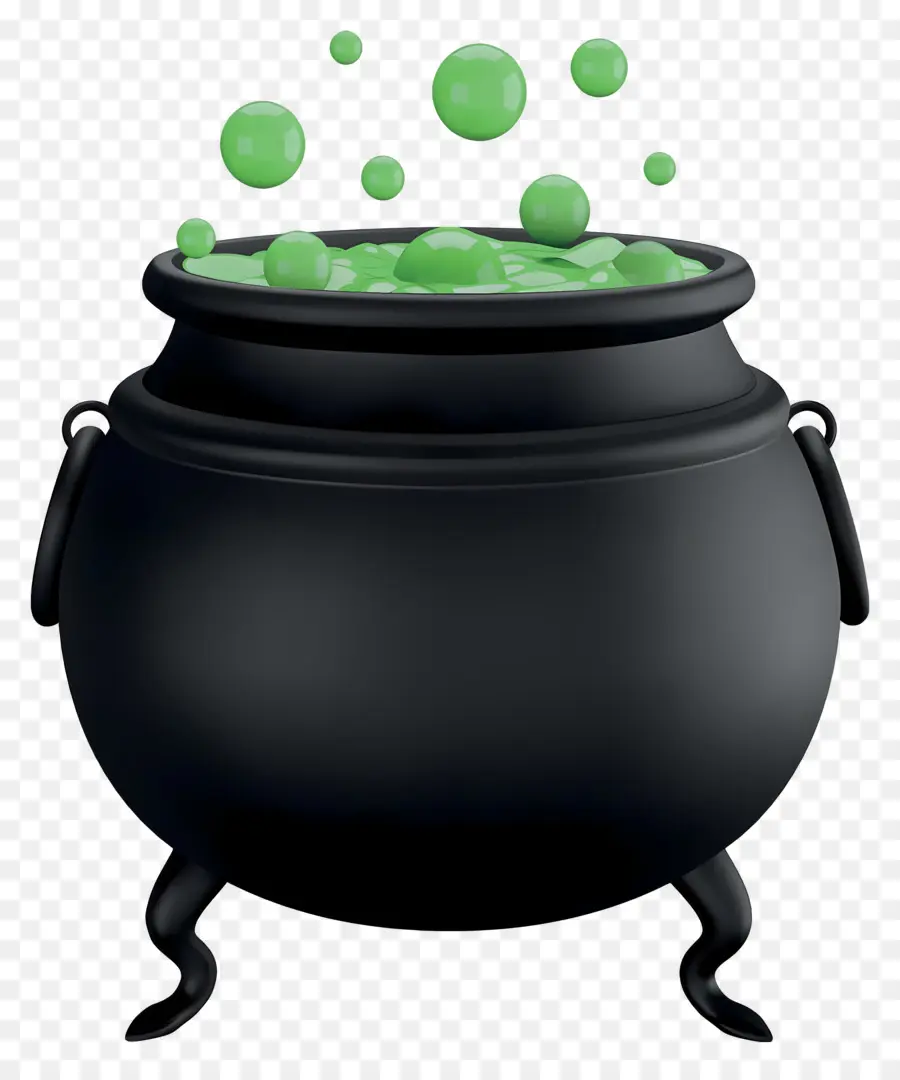 Potion D'halloween，Chaudron Noir PNG