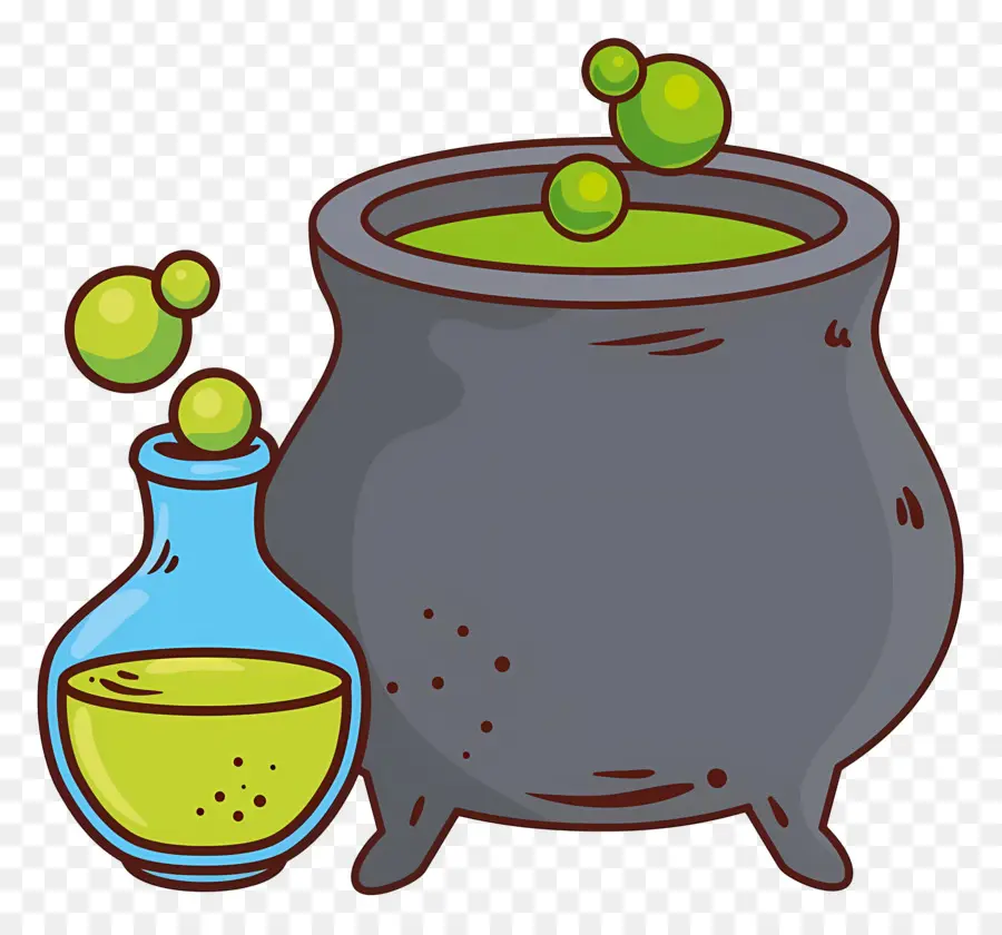 Potion D'halloween，Chaudron Bouillonnant PNG