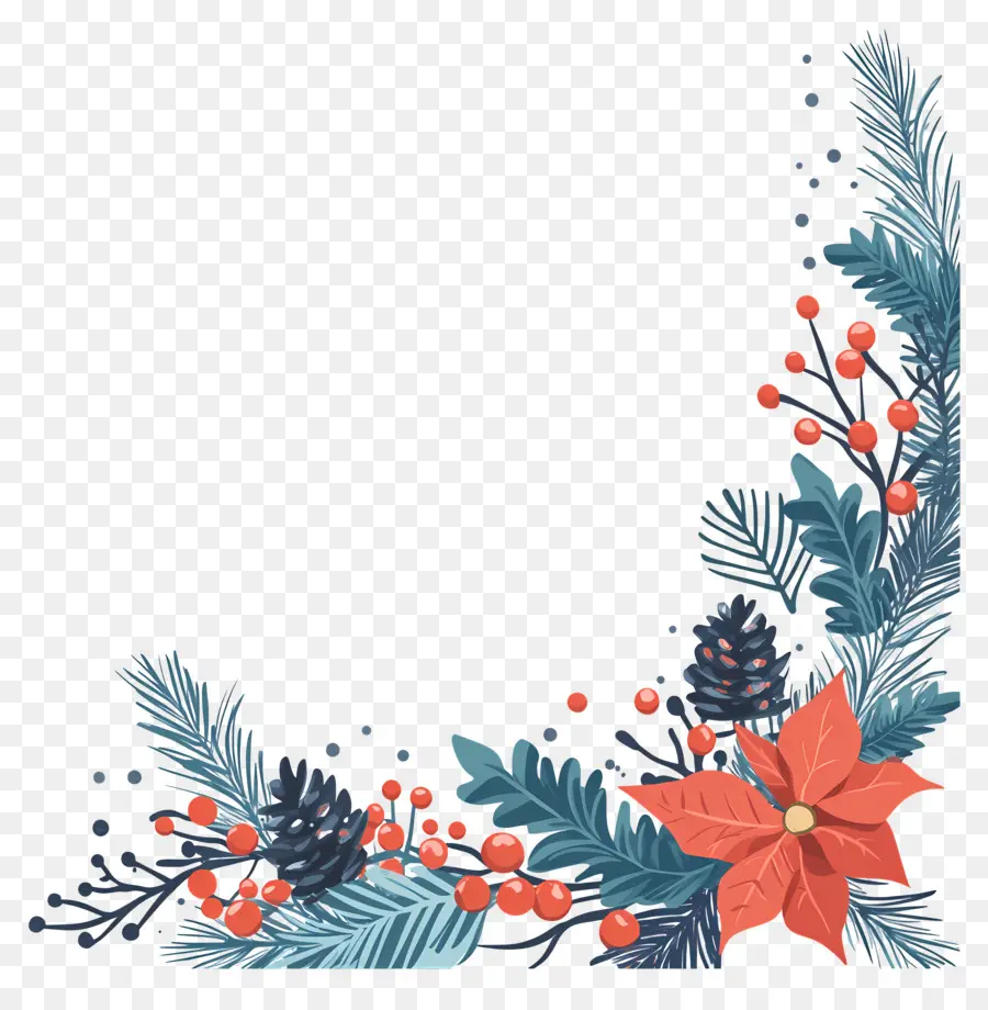 Le Coin De Noël，Coin Des Poinsettias PNG