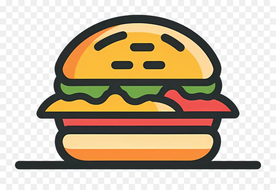 Logo De Hamburger，Hamburger De Dessin Animé PNG