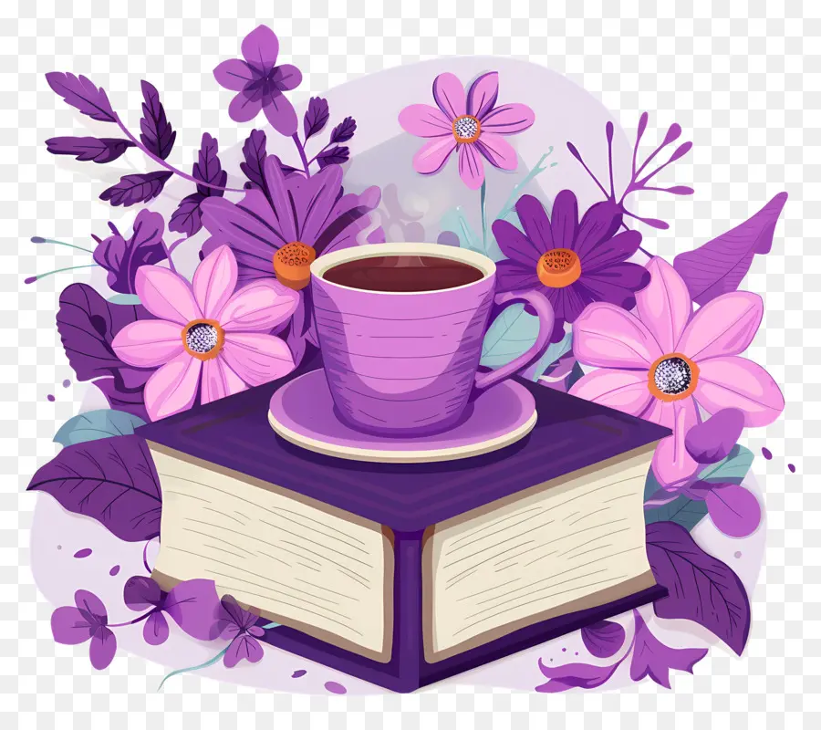 Livre Et Café，Livre Et Tasse PNG