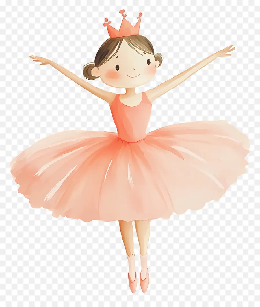 Ballet，Ballerine En Robe Rose PNG