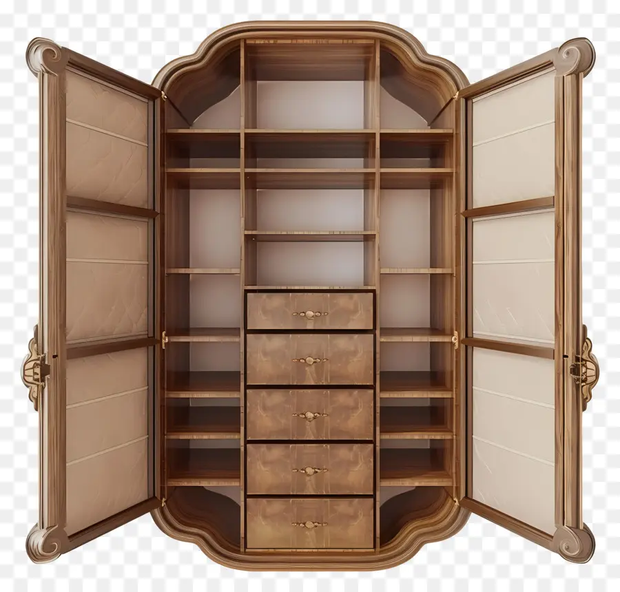 Vue De Dessus De L'armoire，Armoire En Bois PNG