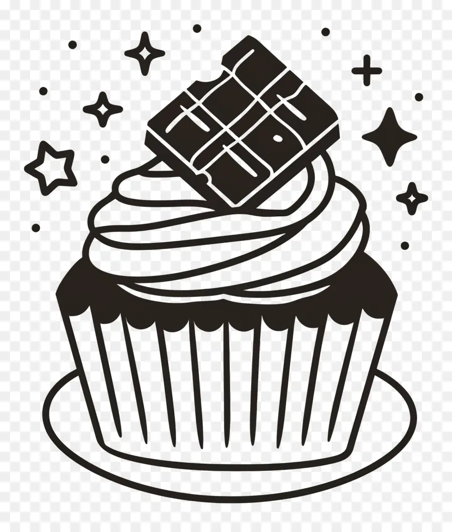 Aperçu Du Petit Gâteau，Cupcake Au Chocolat PNG