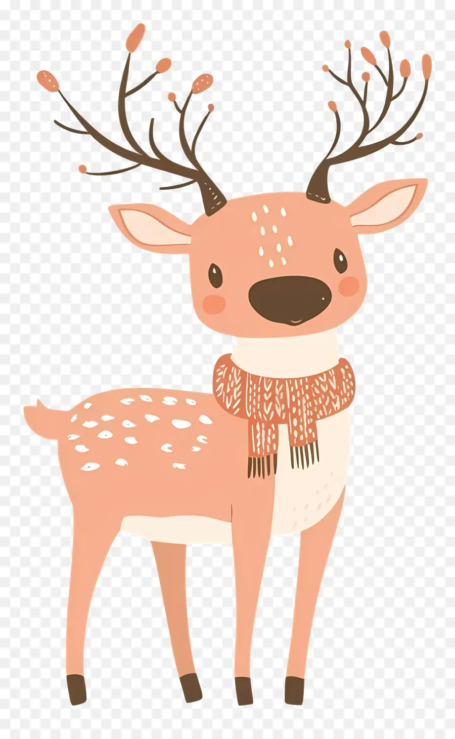 Cerf De Noël，Cerf De Dessin Animé PNG