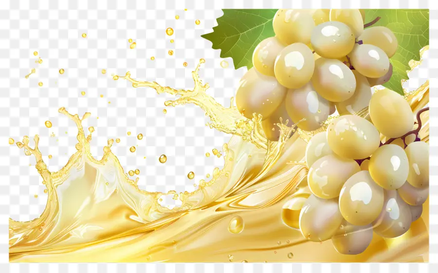 Éclaboussure De Raisins，Raisins Blancs PNG