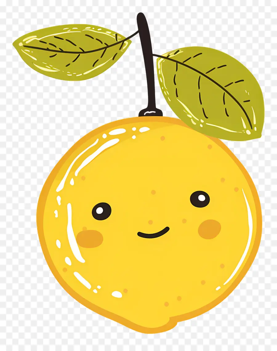 Citron Kawaii，Bonne Orange PNG