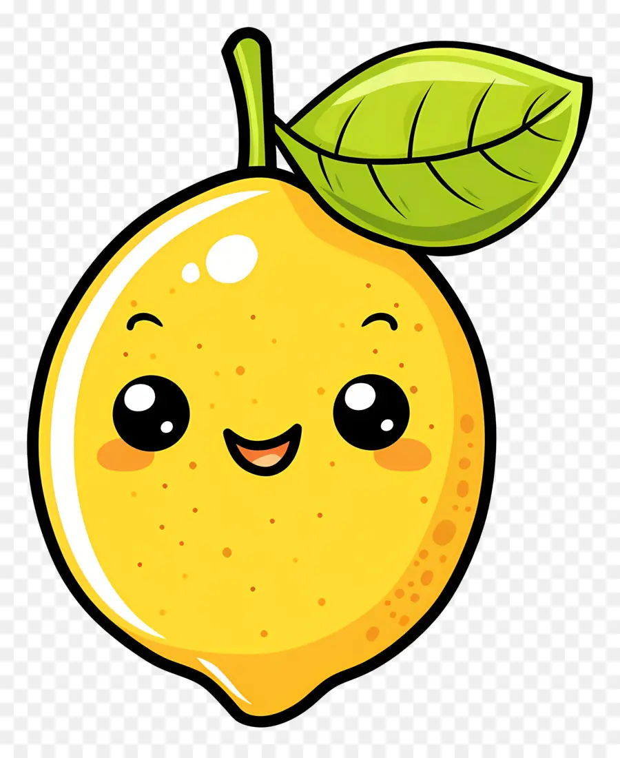 Citron Kawaii，Bonne Orange PNG