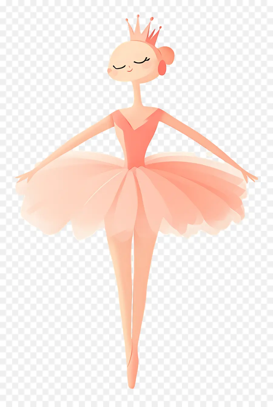 Ballet，Ballerine En Robe Rose PNG