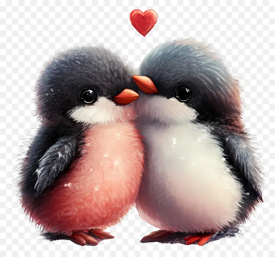 Amour Mignon，Pingouins Mignons PNG