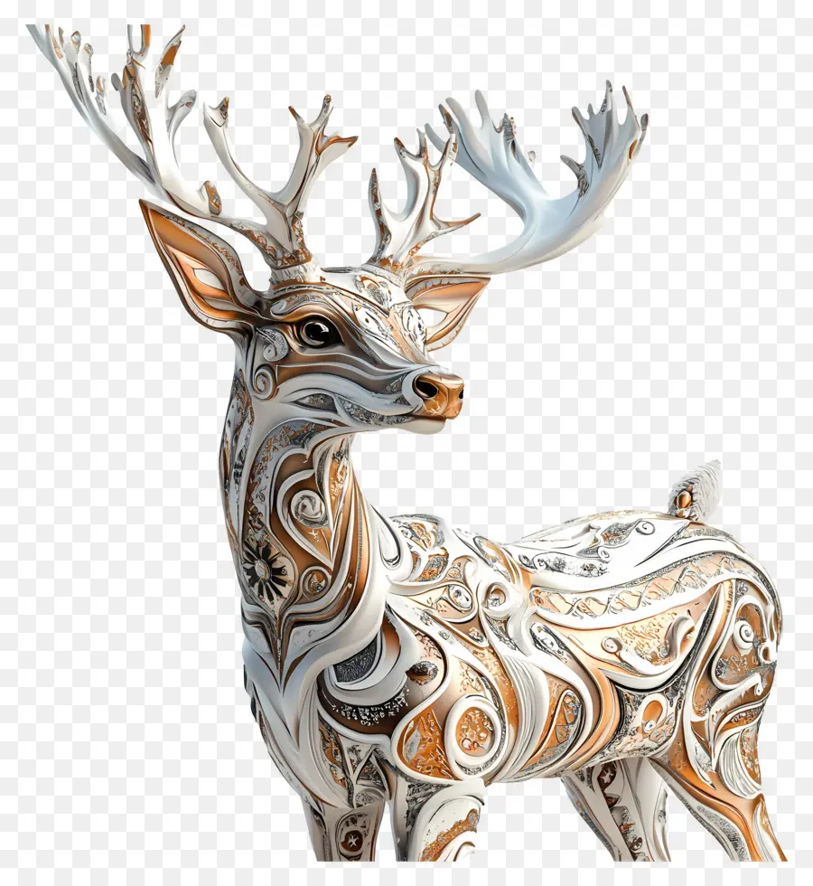 Cerf De Noël，Cerf Décoratif PNG