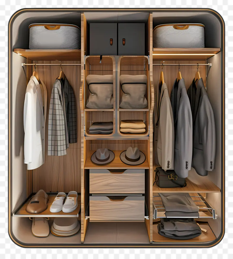 Vue De Dessus De L'armoire，Armoire Moderne PNG