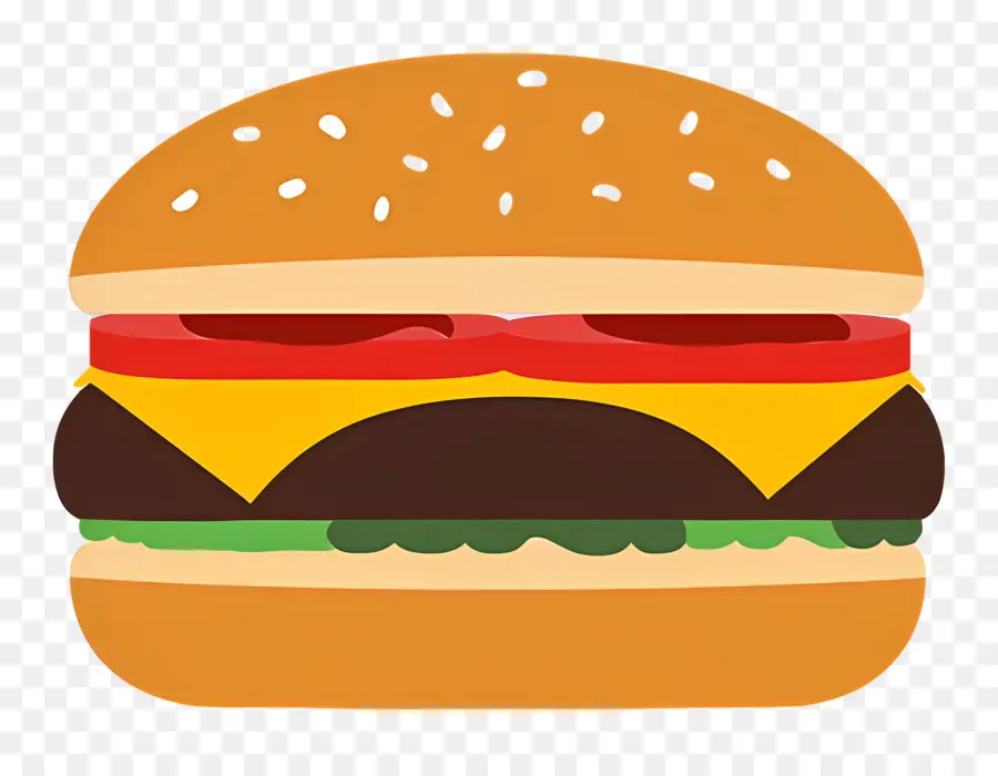 Logo De Hamburger，Burger Coloré PNG