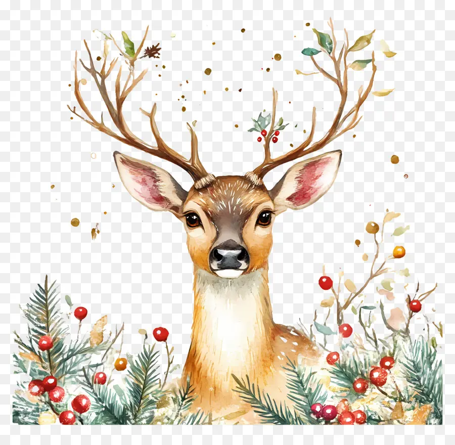 Cerf De Noël，Cerf Réaliste PNG