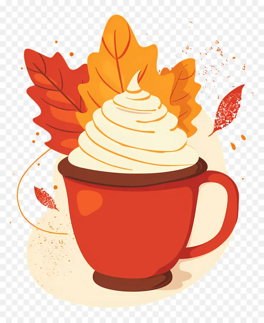 Café D'automne，Tasse à Café D'automne PNG