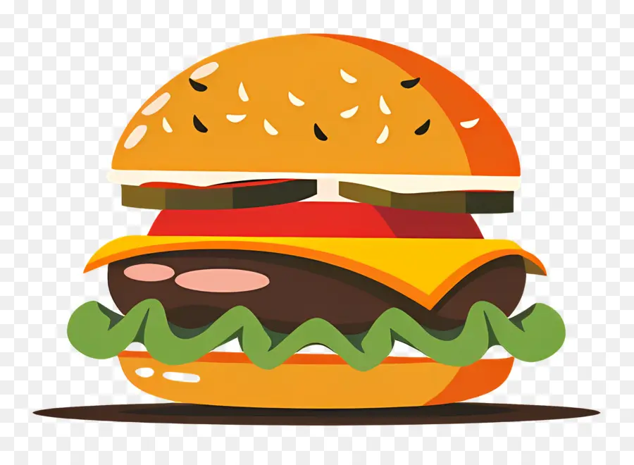 Logo De Hamburger，Hamburger De Dessin Animé PNG