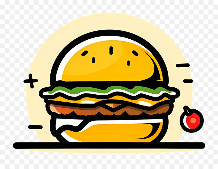 Logo De Hamburger，Hamburger Simple PNG