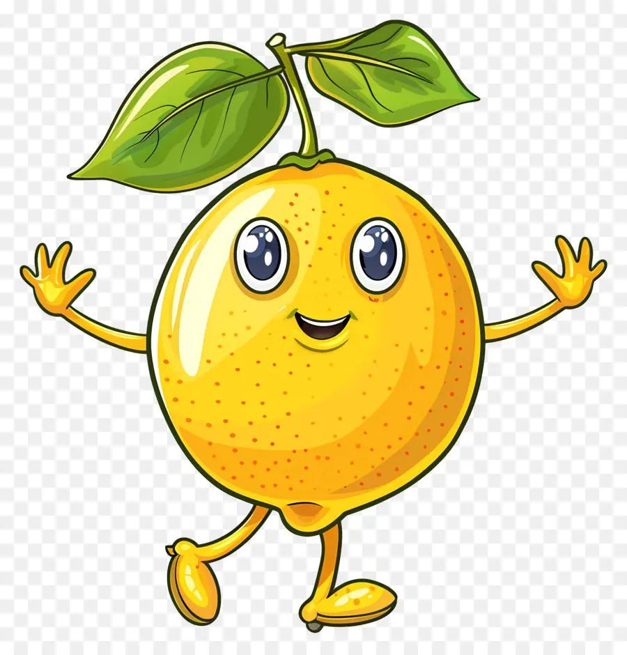 Citron Kawaii，Orange PNG