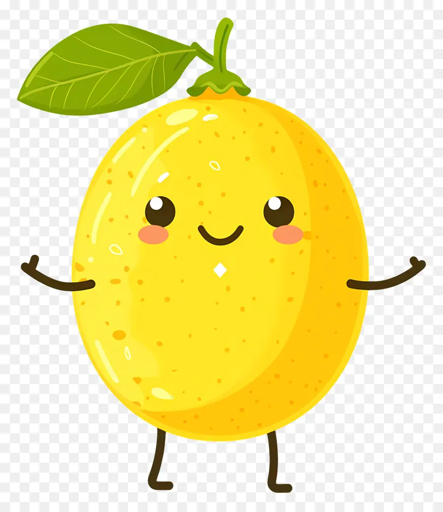 Citron Kawaii，Citron Mignon PNG