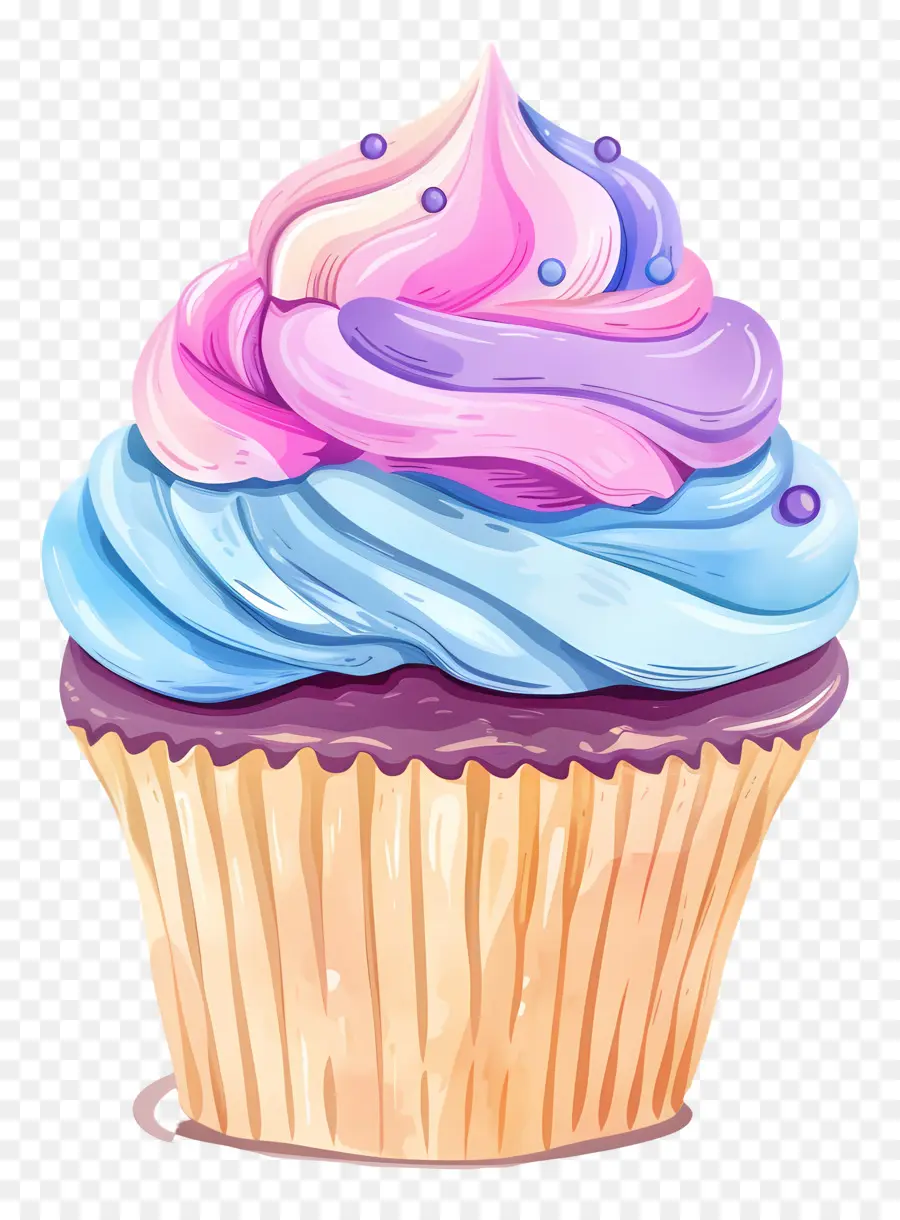 Petit Gâteau Mignon，Cupcake à La Cerise PNG