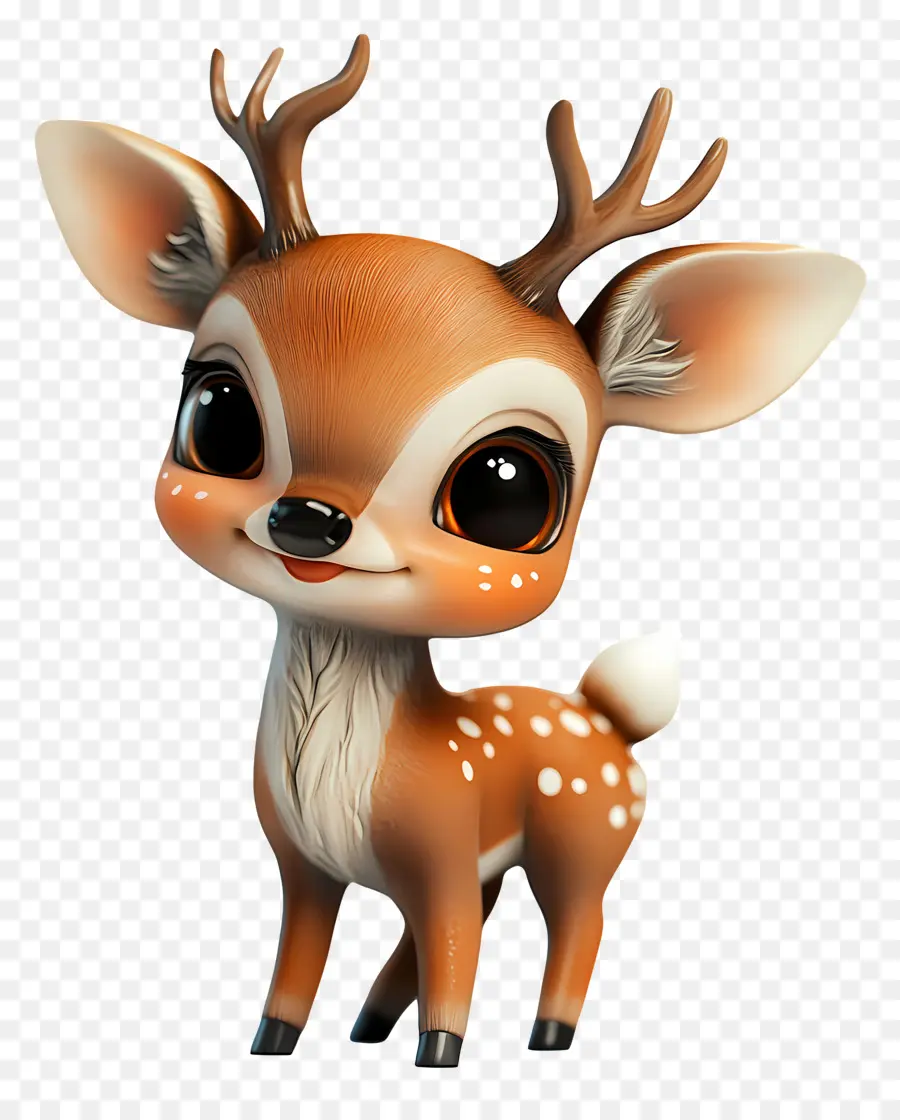 Cerf De Noël，Renne Mignon PNG