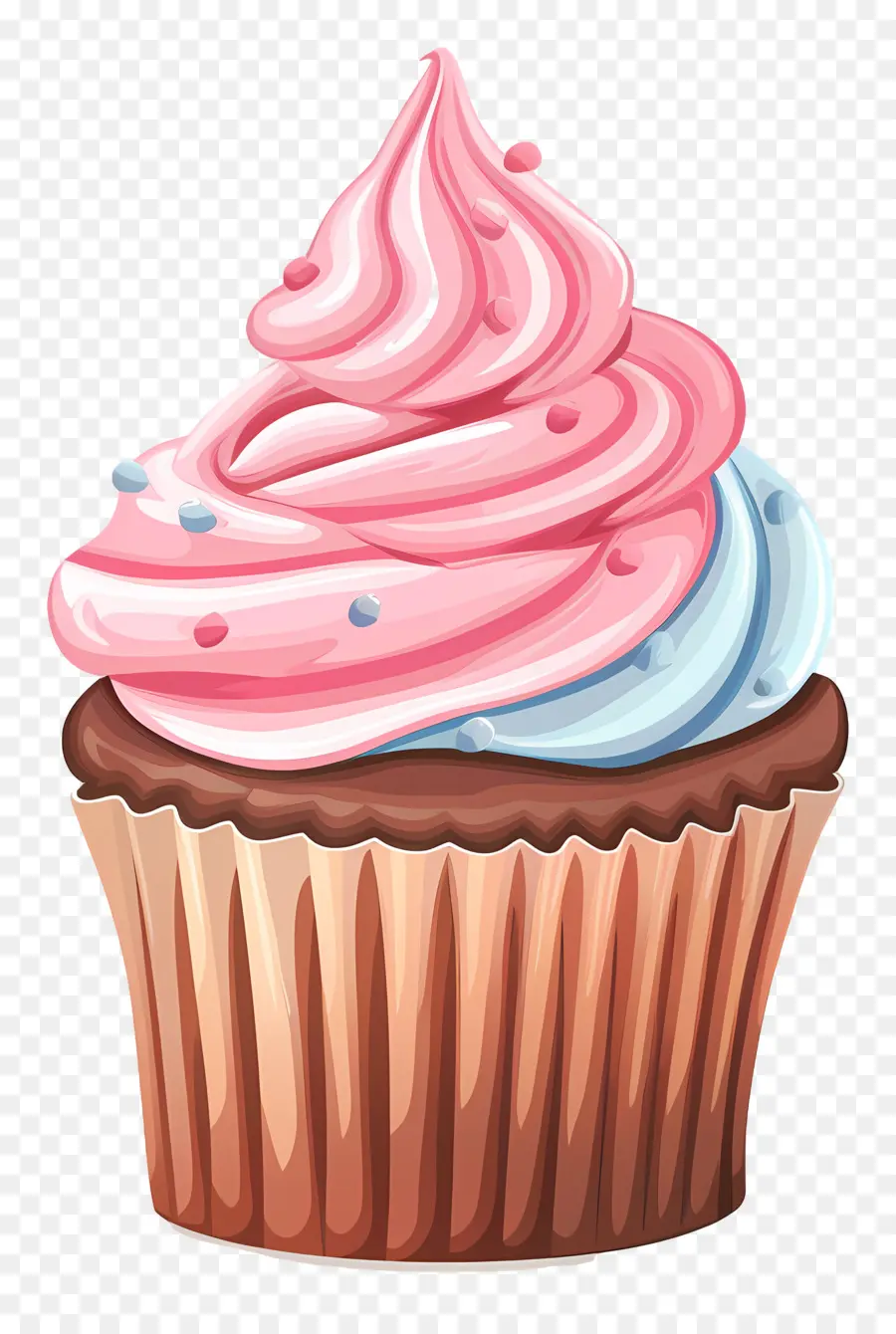 Petit Gâteau Mignon，Cupcake à La Cerise PNG