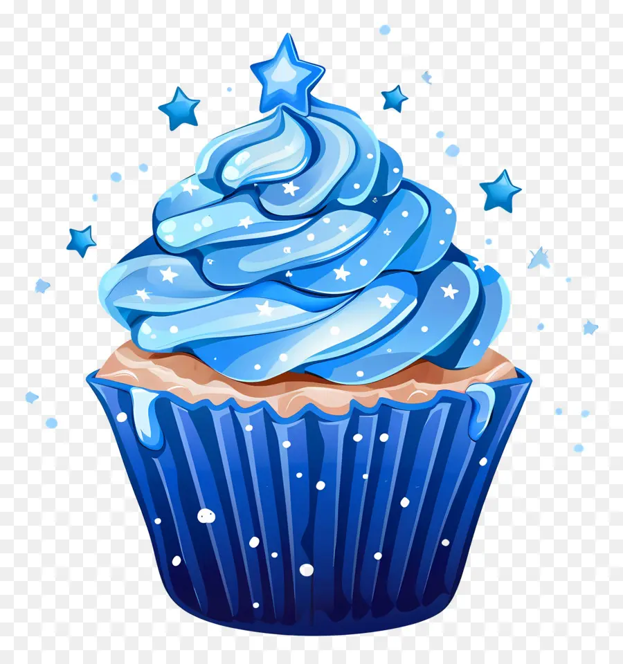 Petit Gâteau Animé，Petit Gâteau Bleu PNG