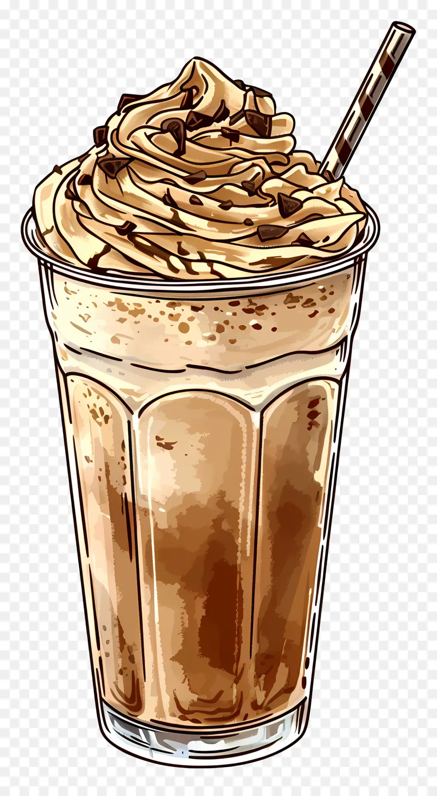 Frappuccino，Milk Shake Au Chocolat PNG