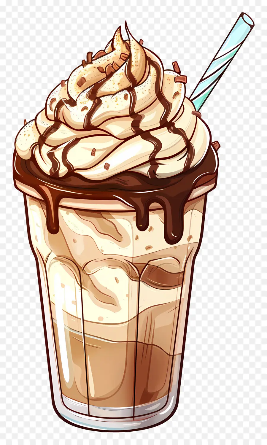 Frappuccino，Milk Shake Au Chocolat PNG