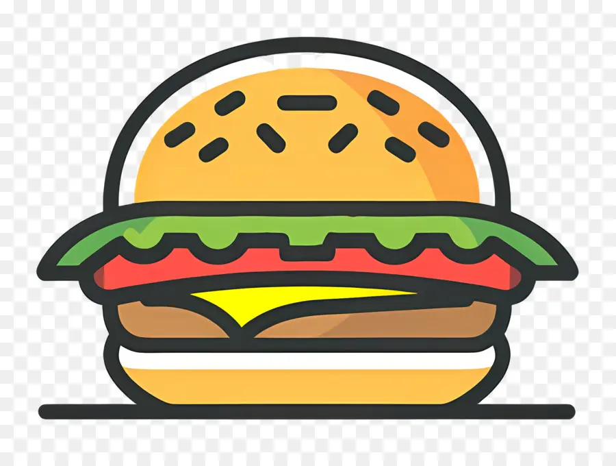 Logo De Hamburger，Hamburger De Dessin Animé PNG