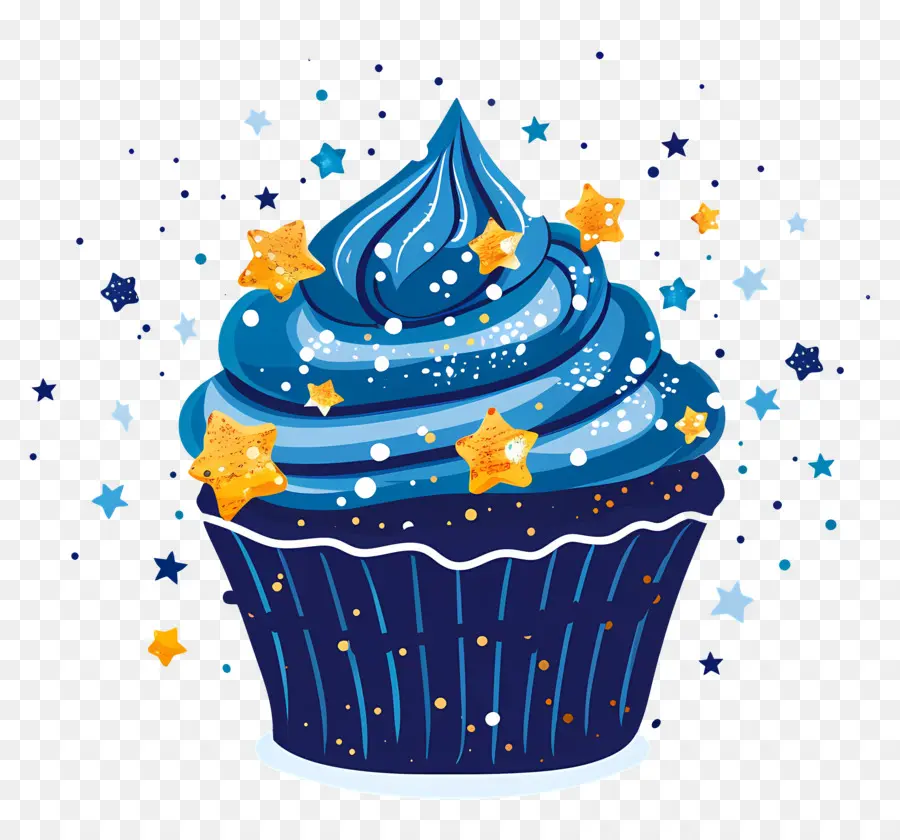 Petit Gâteau Animé，Petit Gâteau Bleu PNG