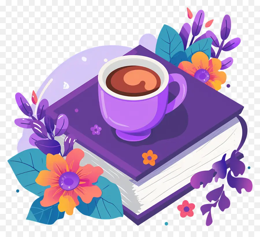 Livre Et Café，Livre Et Tasse PNG