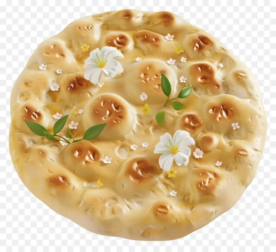 Pain Naan，Fleurs PNG