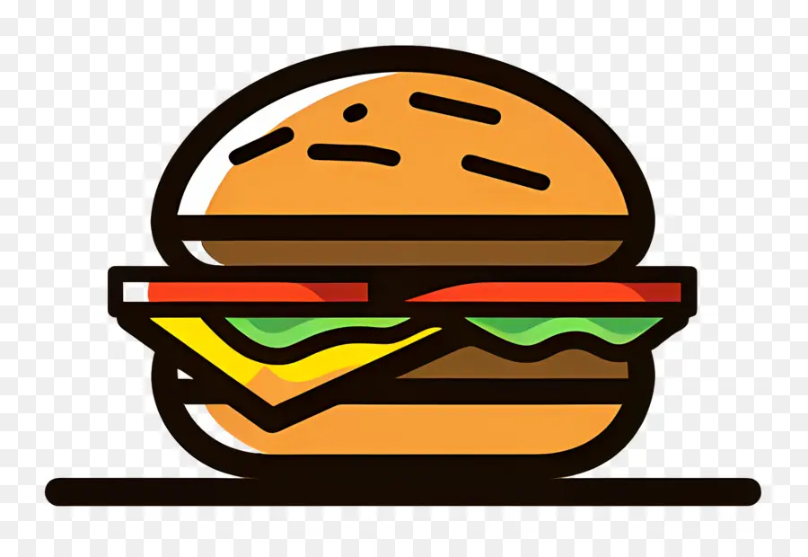 Logo De Hamburger，Hamburger De Dessin Animé PNG