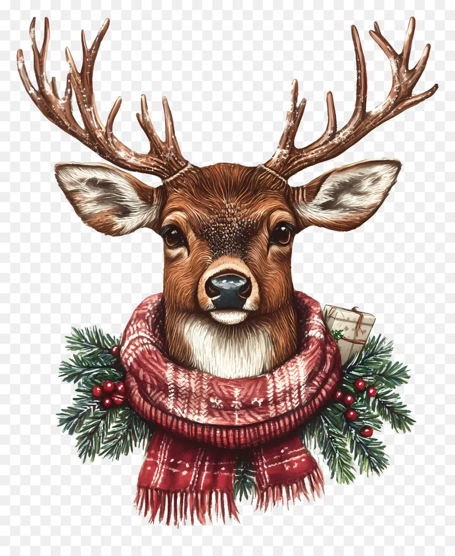 Cerf De Noël，Cerf Réaliste PNG