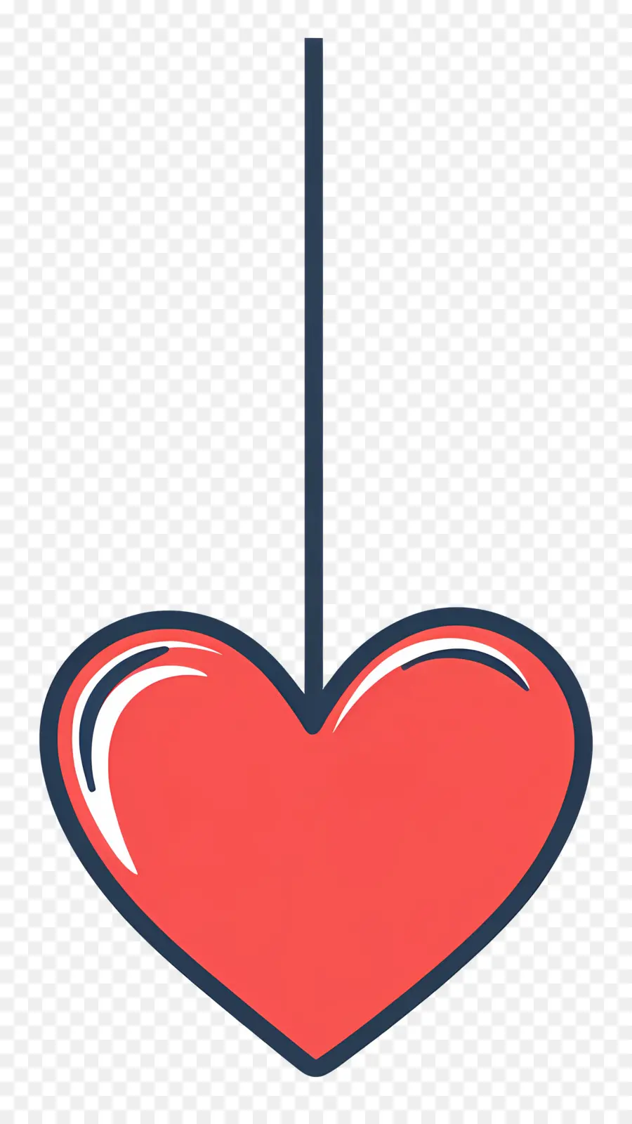 Amour Suspendu，Coeur Suspendu PNG