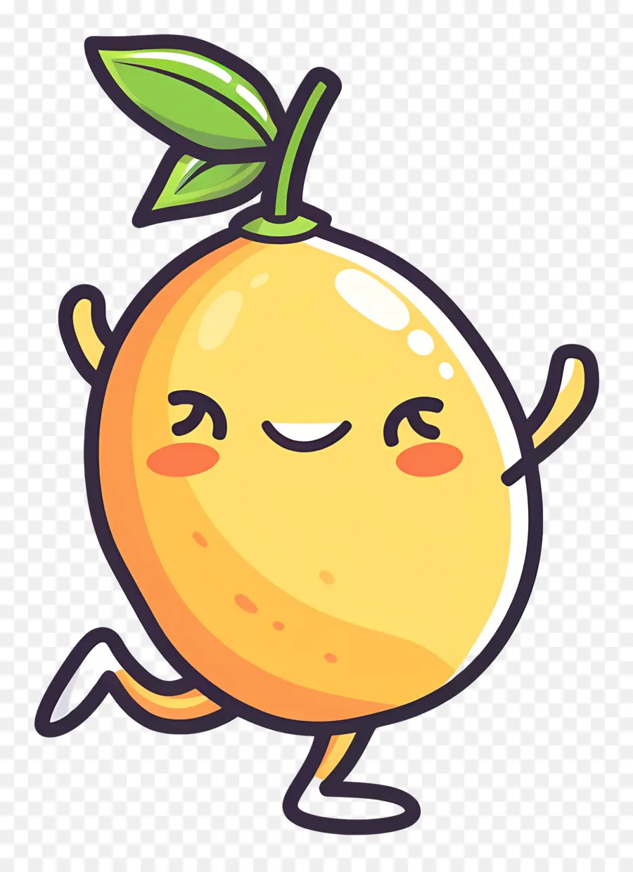 Citron Kawaii，Citron Mignon PNG